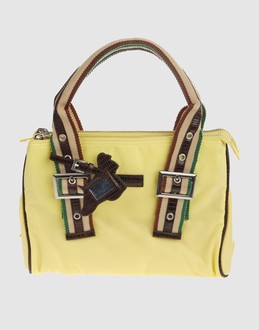 Techno fabric - Reptile leather - Zip closure - Internal compartments - Dual straps - Shoulder bags - Contrasting applications - Embossed logo detailing -
