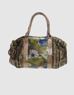 Reptile leather - Zip closure - Internal pocket - Dual straps - Handbags - Embroidered detailing - Logo pendant details -