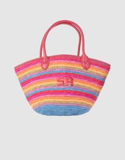 Port� main en paille et cuir