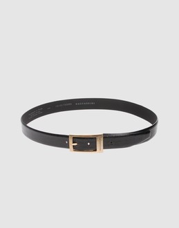 Eelskin - Lined interior - Gold-tone buckle closure - Embossed logo detailing -