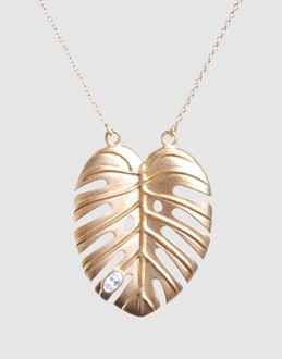 JULIE SANDLAU Women - Jewelry & watches - Necklace JULIE SANDLAU on YOOX :  necklace banana leaf leaf necklace leaf