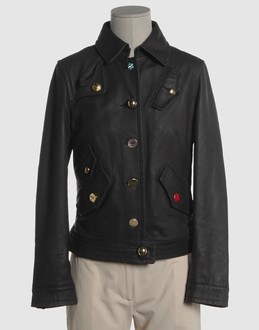 MOSCHINO JEANS ABBIGLIAMENTO PELLE Capispalla pelle su YOOX.COM
