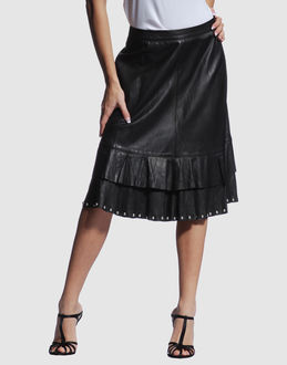 MOSCHINO JEANS - Women - LEATHERWEAR - Leather skirts on YOOX.COM