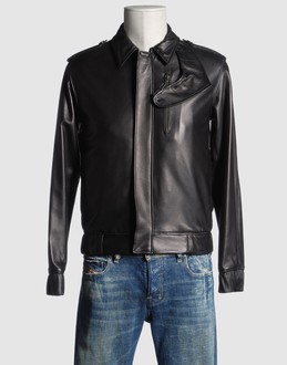 Kris van assche v&ecirc;tement cuir manteaux cuir