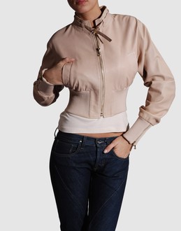 DOLCE &amp;amp; GABBANA - V&amp;Atilde;�TEMENT CUIR - Manteaux cuir - sur YOOX.COM