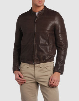 MIU MIU - Leather outwear - at YOOX.COM