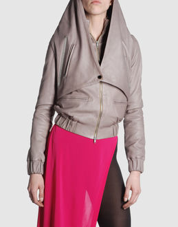 HAUTE - Leather outwear - at YOOX.COM