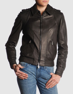 McQ - Leather outwear - at YOOX.COM
