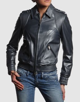 McQ - Leather outwear - at YOOX.COM