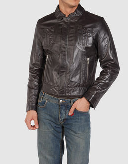 VALENTINO R.E.D. - Leather outwear - at YOOX.COM
