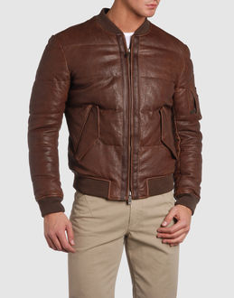 McQ - Leather outwear - at YOOX.COM
