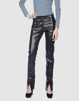 CELINE - Leather trousers - at YOOX.COM