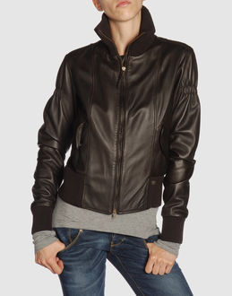 GAS - Leather outwear - at YOOX.COM