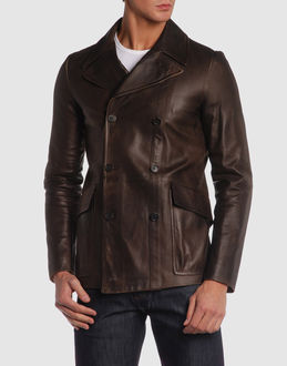 MIU MIU - Leather outwear - at YOOX.COM