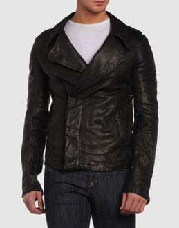 RICK OWENS - RICK OWENS Leather outerwear