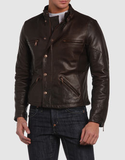 SANTACROCE - Leather outwear - at YOOX.COM