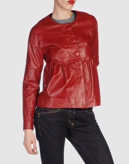 DANIELE ALESSANDRINI - Leather outwear - at YOOX.COM
