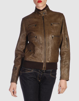 DANIELE ALESSANDRINI - Leather outwear - at YOOX.COM
