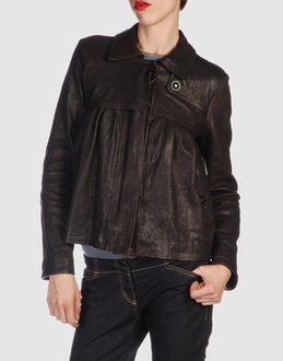 DANIELE ALESSANDRINI - Leather outwear - at YOOX.COM