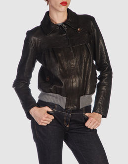DANIELE ALESSANDRINI - Leather outwear - at YOOX.COM