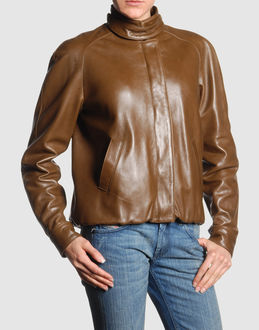 MAISON MARTIN MARGIELA - Leather outwear - at YOOX.COM