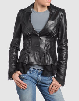 SCRUPOLI - Leather outwear - at YOOX.COM