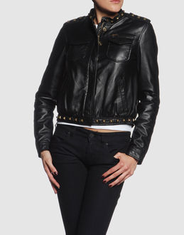 MOSCHINO JEANS - Leather outwear - at YOOX.COM