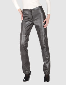 ANTIK BATIK - Leather trousers - at YOOX.COM