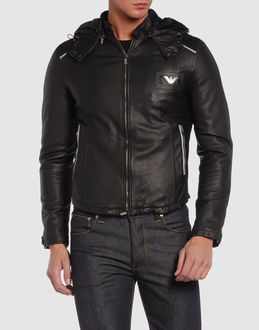 Emporio armani v&ecirc;tement cuir manteaux cuir