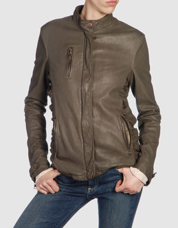 SANTACROCE - Leather outwear - at YOOX.COM