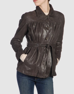 SANTACROCE - Leather outwear - at YOOX.COM