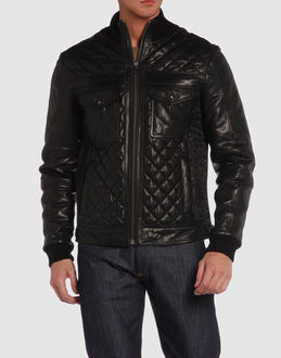 D&G - Leather outwear - at YOOX.COM