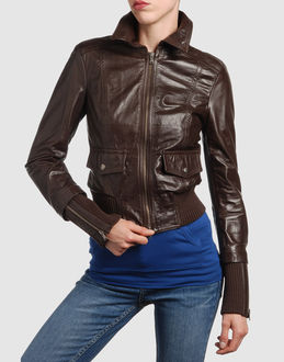 PATRIZIA PEPE - Leather outwear - at YOOX.COM