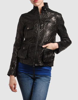 PATRIZIA PEPE - Leather outwear - at YOOX.COM