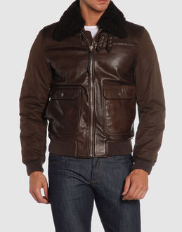 C.P. COMPANY - Leather outwear - at YOOX.COM