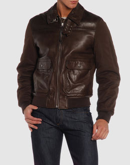 C.P. COMPANY - Leather outwear - at YOOX.COM