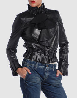 DIANE VON FURSTENBERG - Leather outwear - at YOOX.COM