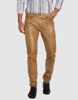 DIESEL - Leather trousers - at YOOX.COM