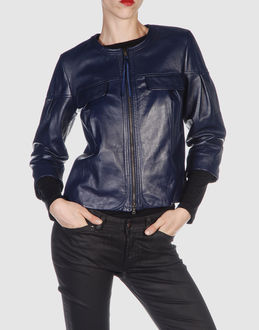 JUCCA - Leather outwear - at YOOX.COM
