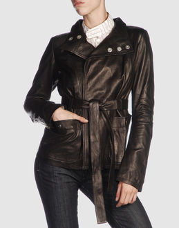DIESEL - Leather outwear - at YOOX.COM