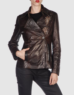 COLLECTION PRIVEE? - Leather outwear - at YOOX.COM