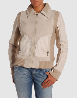 DIESEL - Leather outwear - at YOOX.COM