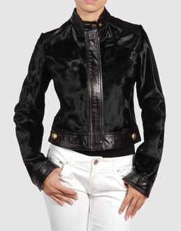D&G - Leather outwear - at YOOX.COM