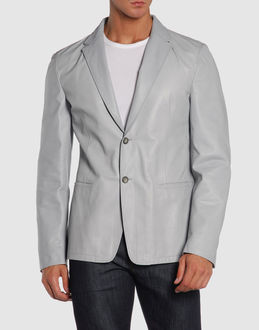 JIL SANDER - Leather outwear - at YOOX.COM