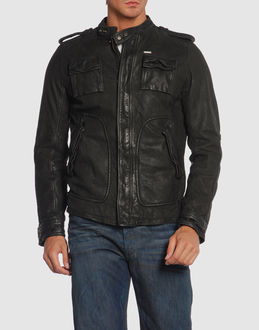 DIESEL - Leather outwear - at YOOX.COM