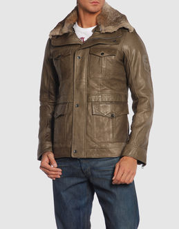 DIESEL - Leather outwear - at YOOX.COM