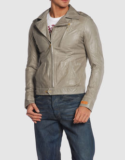 DIESEL - Leather outwear - at YOOX.COM