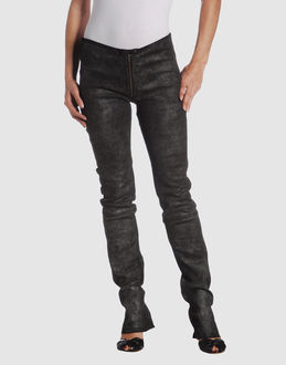 IF SIX WAS NINE LEATHERWEAR Leather trousers on YOOXCOM
