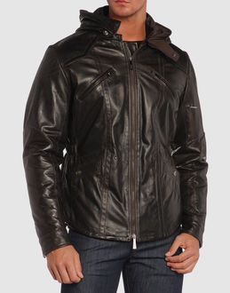 VERSACE JEANS COUTURE - Leather outwear - at YOOX.COM