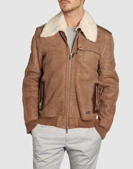O.X.S. - Leather outwear - at YOOX.COM